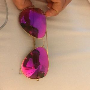 Pink ray ban aviators